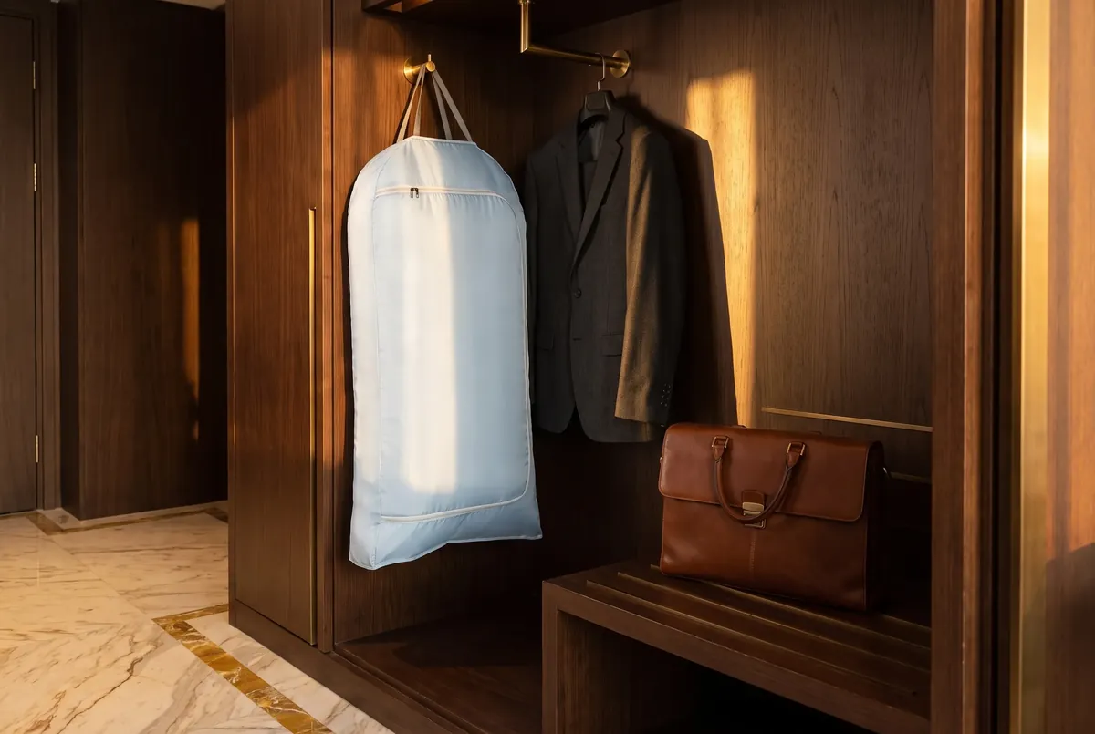 Wadewow business travel dryer bag — foldable travel drying bag for work shirts in any hotel, boardroom-ready every morning